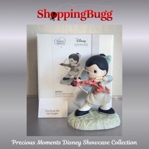 Precious Moments Disney Mulan & Mushu You Keep Me On Target 202032 (SB1505)